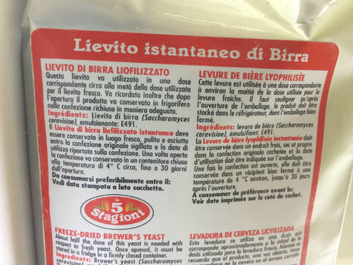 biergist voor pizzadeeg