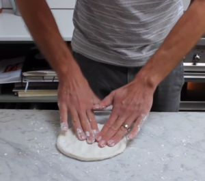 glutenvrije pizza bodem maken met de hand