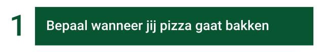wanneer pizzadeeg maken