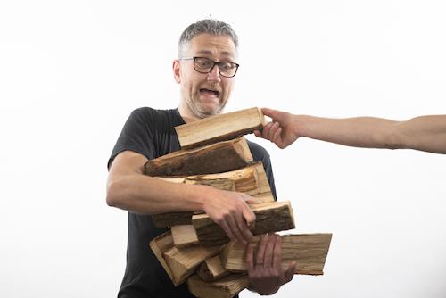 pizza bakken op hout